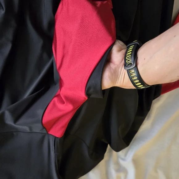 Elhoffer Design Magical Maxi Wrap Dress Red & Black - Picture 10 of 11